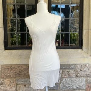 Sezane white slip dress